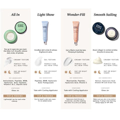 Applying Eight Saints eye cream under the eye for gentle hydration