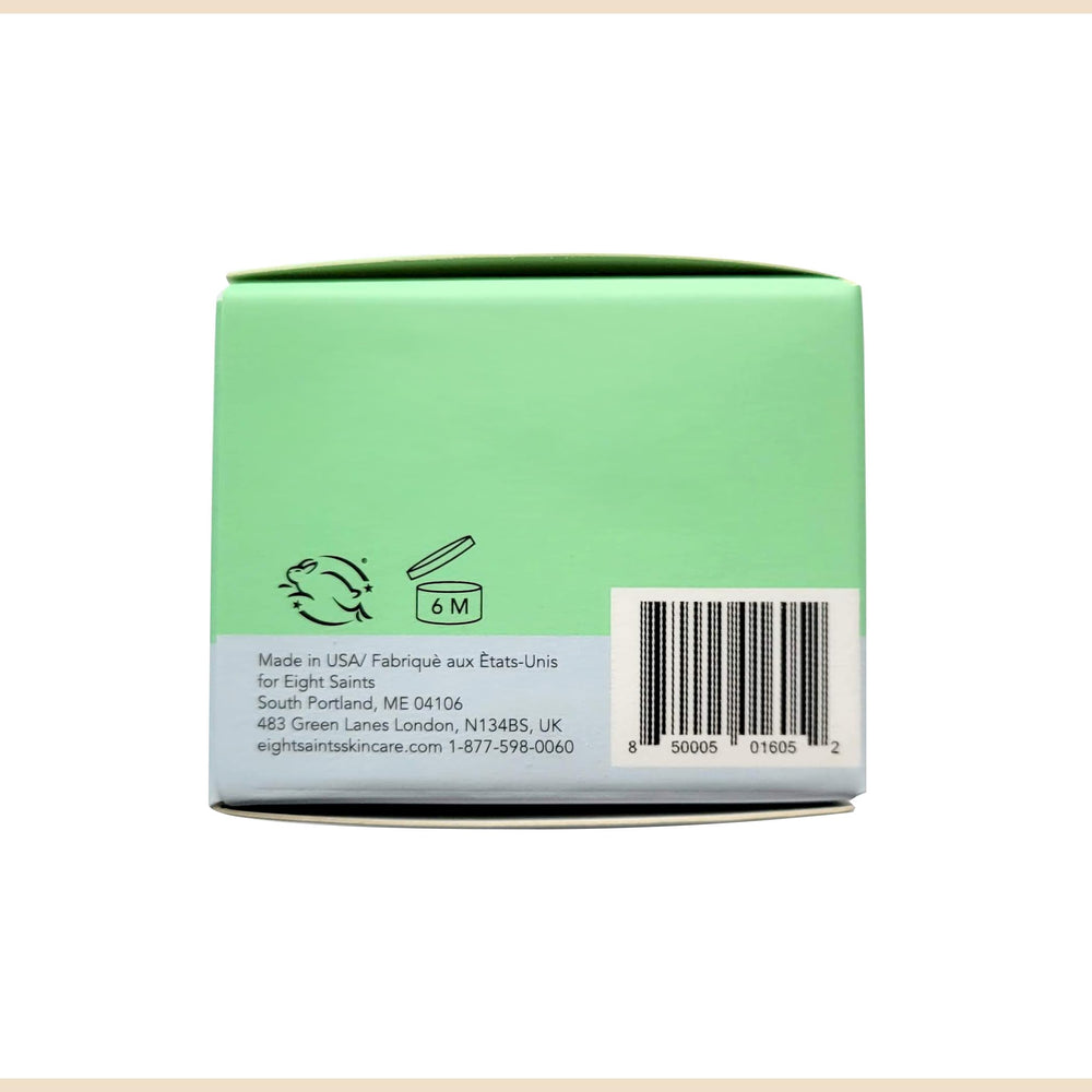 Eight Saints eye cream used in a morning skincare routine