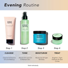 Texture swirl of Eight Saints Up the Anti Night Cream shows rich, nourishing cream