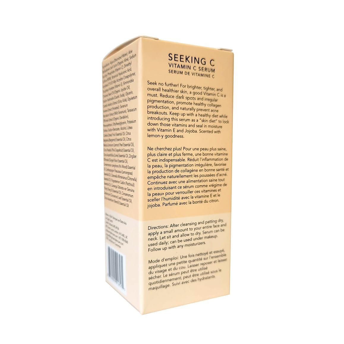 Eight Saints Vitamin C Serum after application delivering dewy, even complexion.
