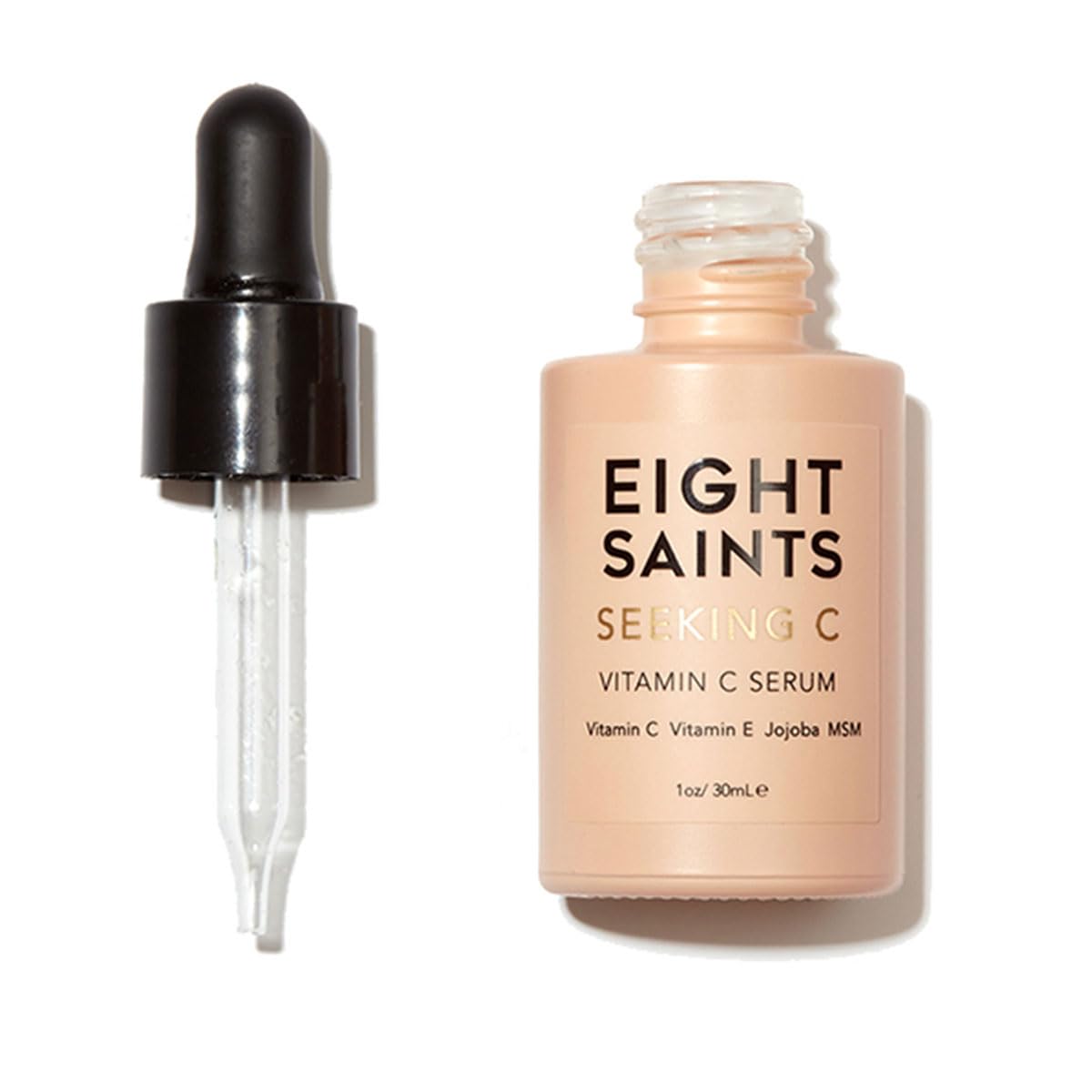 Eight Saints Vitamin C Serum bottle for daily brightening and hydration.