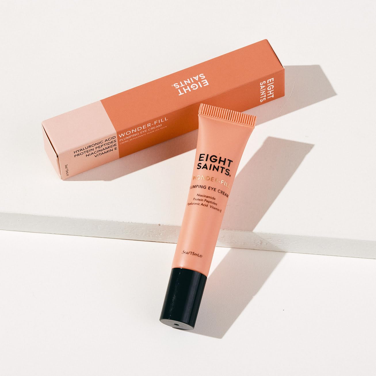 Eight Saints Wonder-fill eye cream hyaluronic acid focus demonstrates deep hydration and plump look