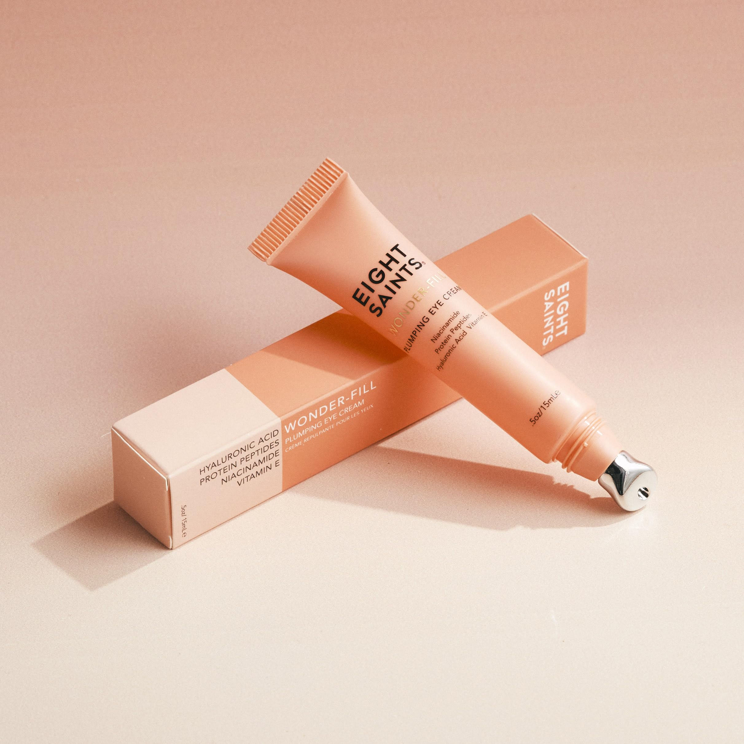 Eight Saints Wonder-fill eye cream peptides emphasize skin resilience around eyes