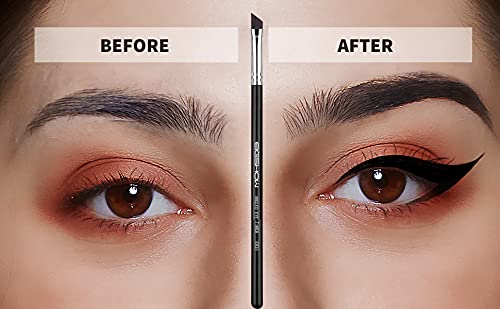 EIGSHOW Eyeliner Brush handmade wood handle adds comfortable grip.