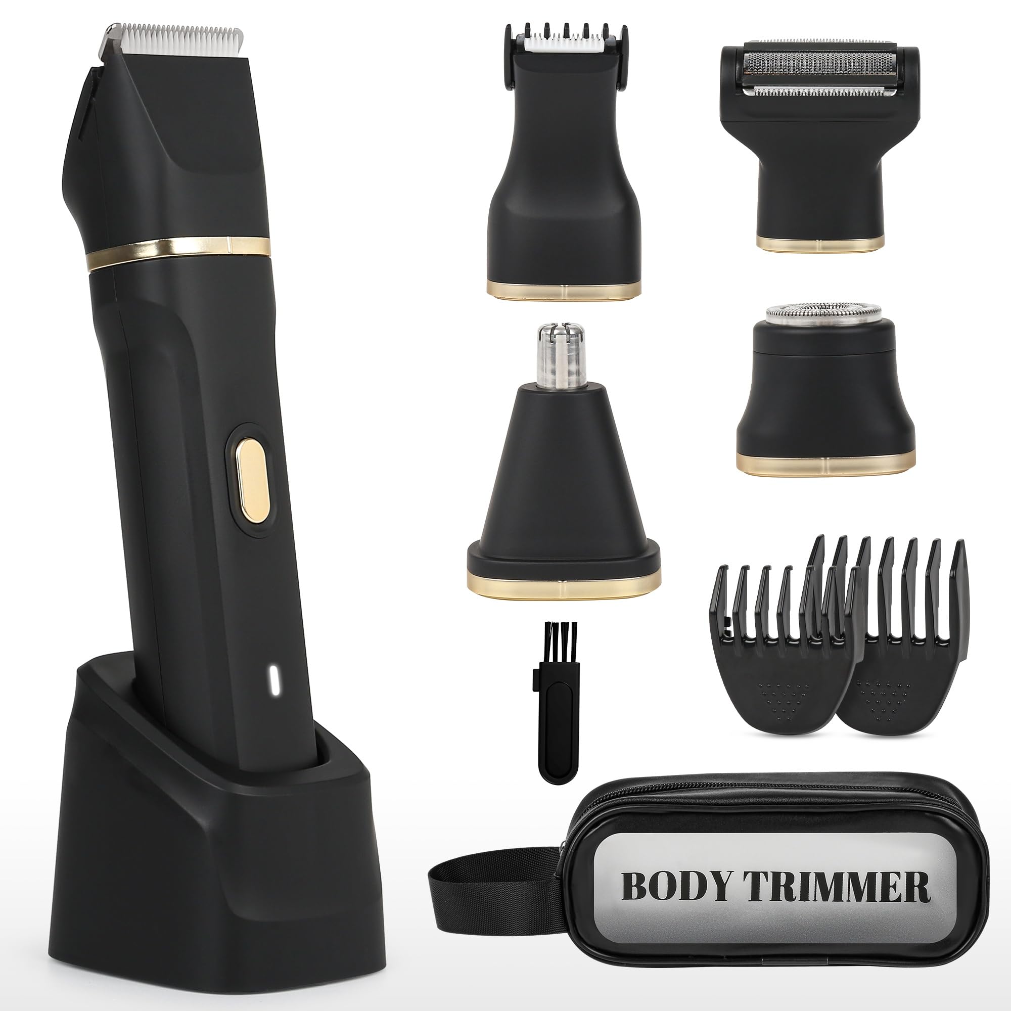 EiLVEEY 5-in-1 bikini trimmer heads for precise grooming on sensitive skin.