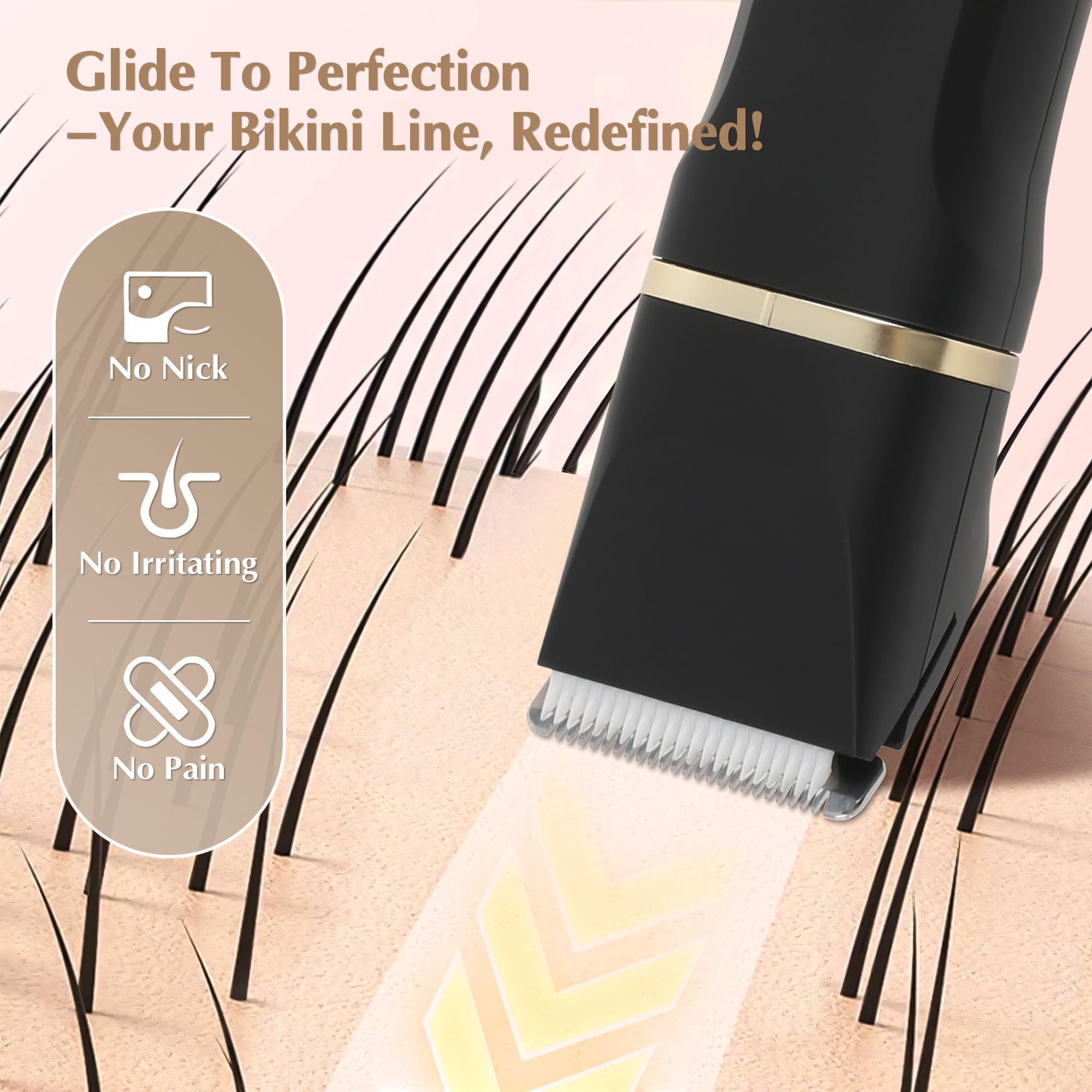 EiLVEEY IPX7 waterproof trimmer for use in the shower or bath.