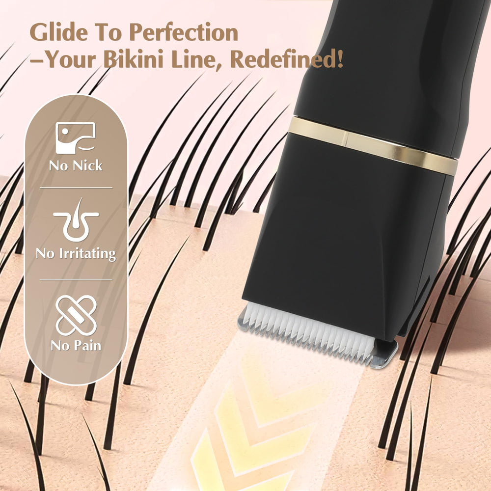 EiLVEEY IPX7 waterproof trimmer for use in the shower or bath.