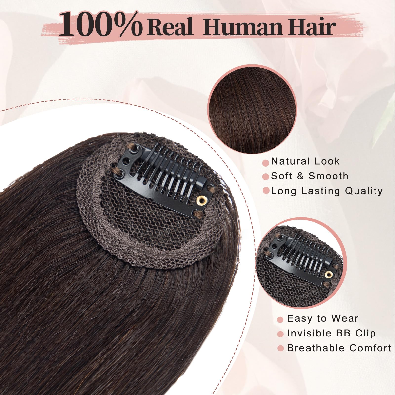 EINAEY clip-in bangs 5-seconds-application demonstrates quick transformation