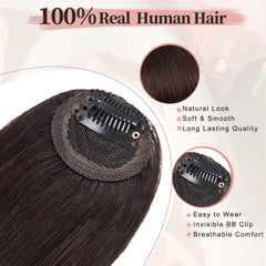 EINAEY clip-in bangs 5-seconds-application demonstrates quick transformation