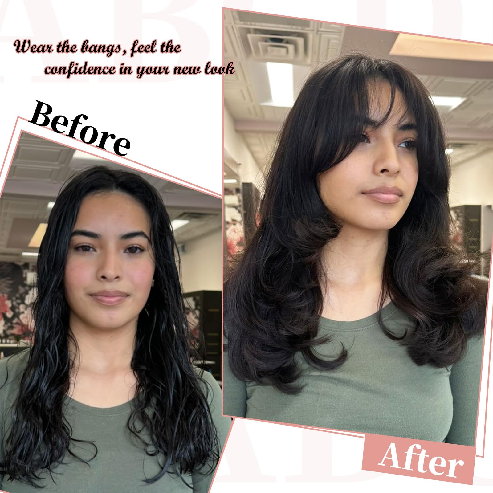 EINAEY clip in bangs invisible clips secure all day