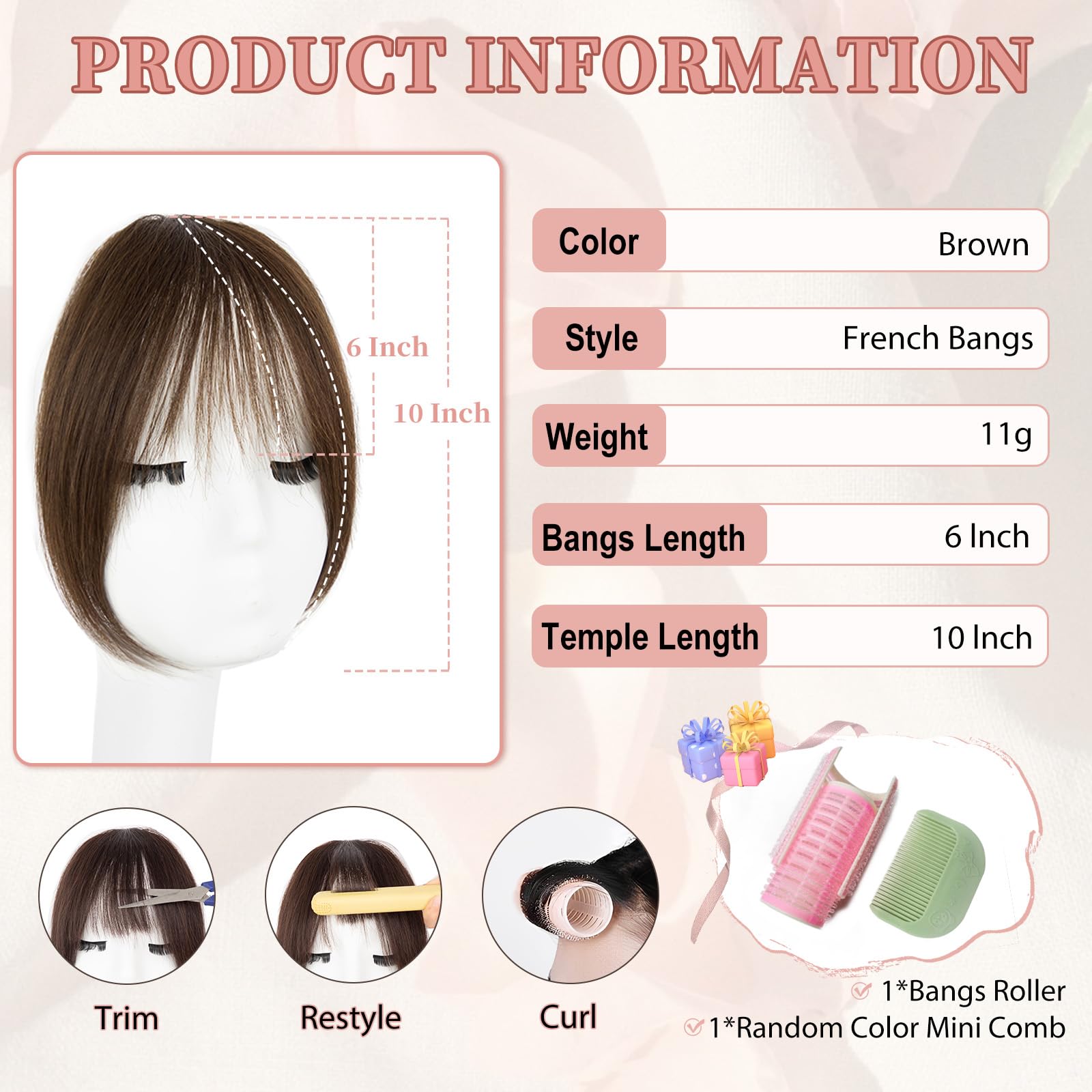einaey french bangs with temples detailed view showing balanced face-framing