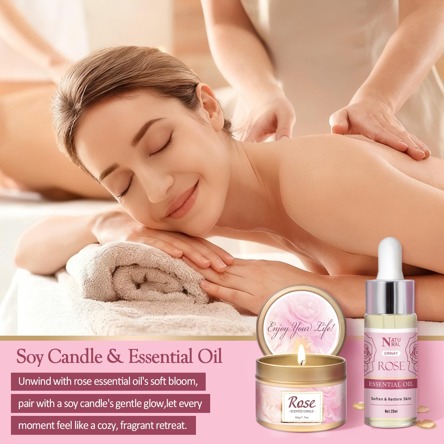 EIRNAY essential oil bottle for fragrance and calm