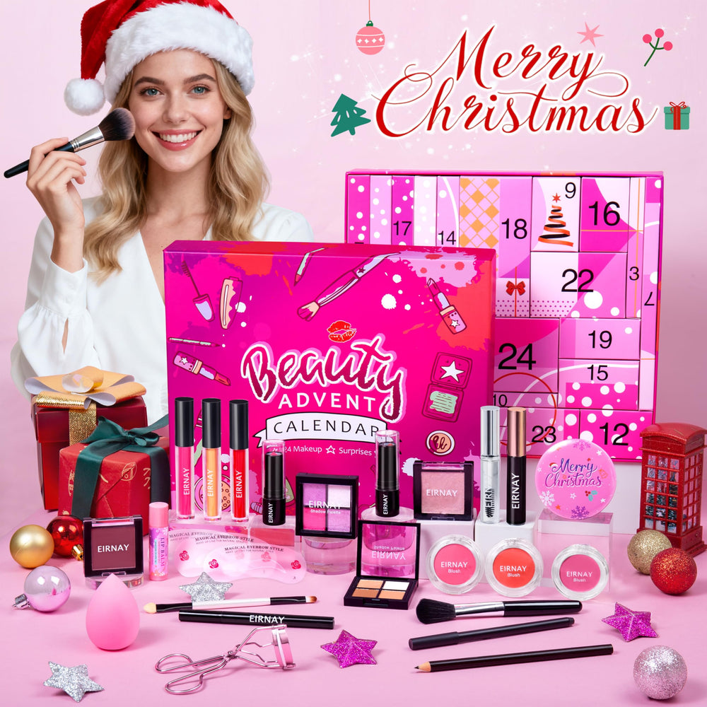 EIRNAY advent calendar 2025: close-up of eye, lip, and face shades for versatile looks