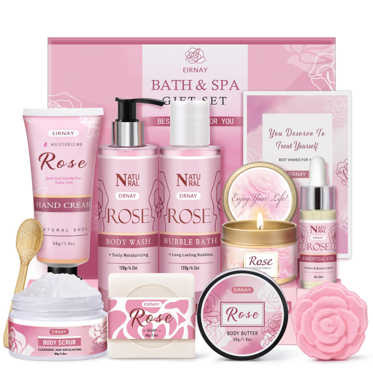 EIRNAY rose spa gift box for gifting and self-care
