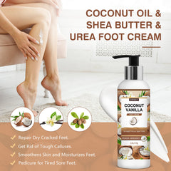 EIRNAY urea foot cream tube provides deep moisture and barrier support