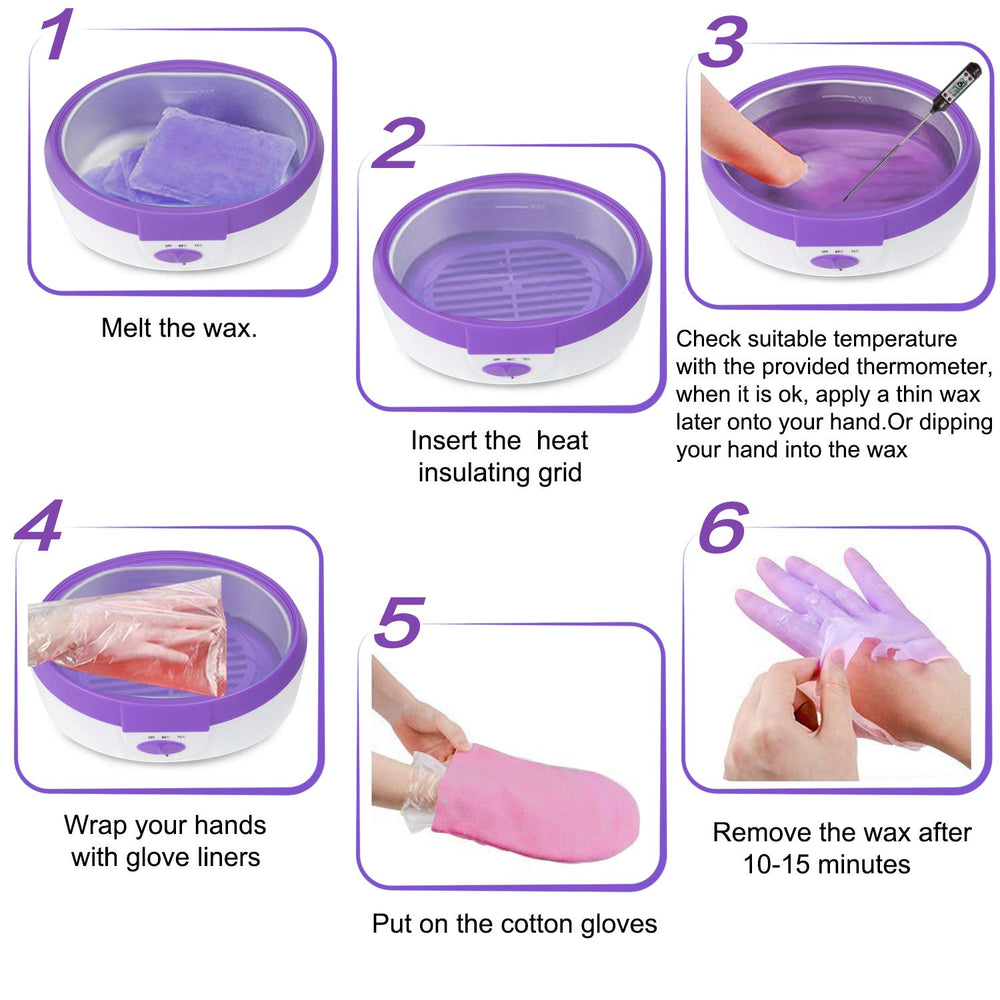 Ejiubas paraffin bath with accessories for a complete at-home spa