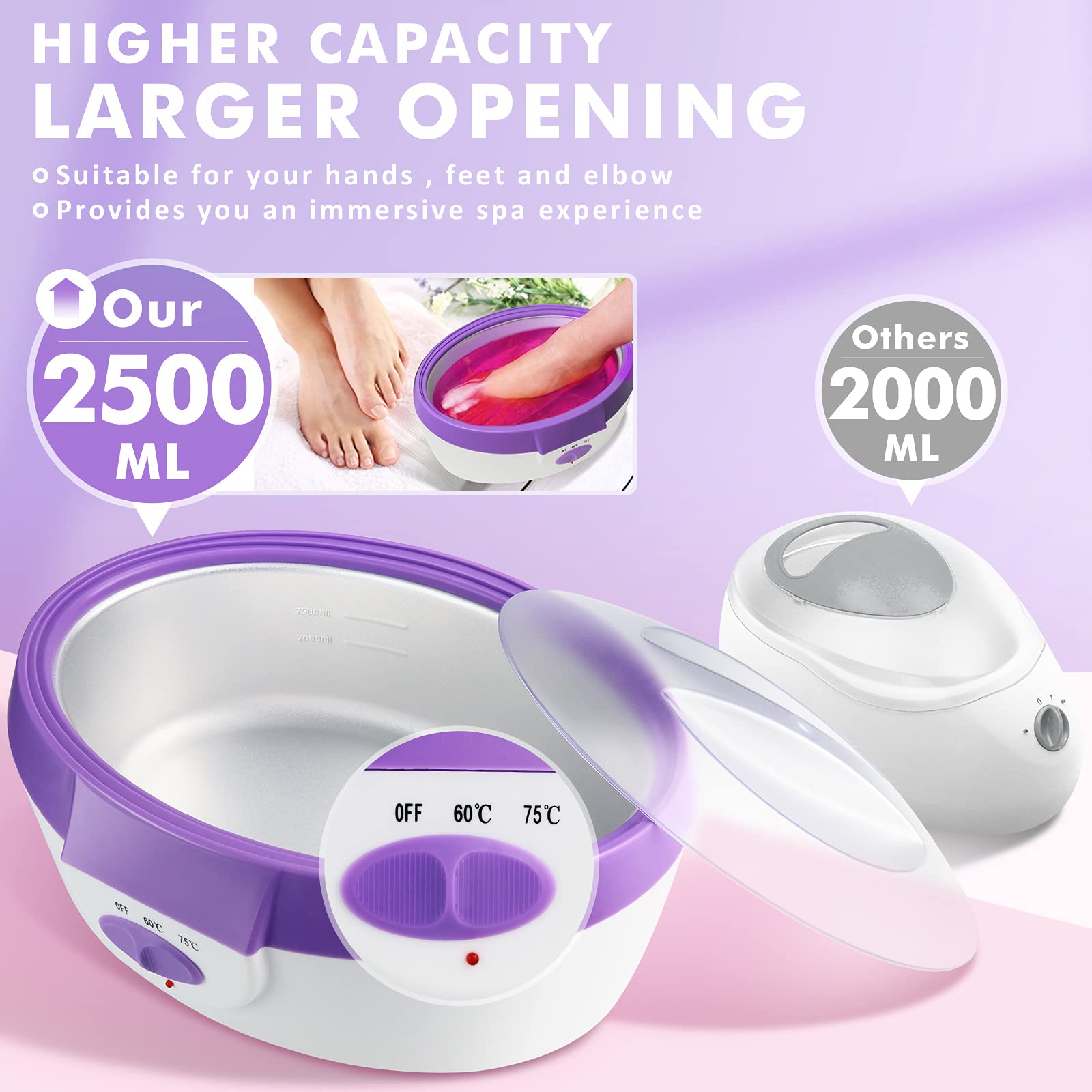 Ejiubas paraffin waxing melting process showing fast heat-up