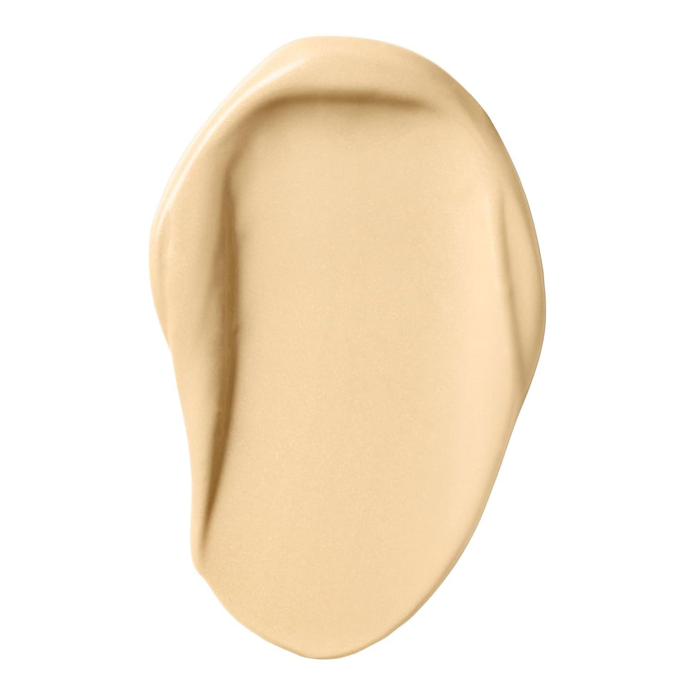e.l.f. Suntouchable Whoa Glow SPF 30 texture swirl on skin shows peach-toned radiance