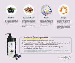Elabore Acai Berry Super Hair Pack after-wash hair looks glossy and manageable