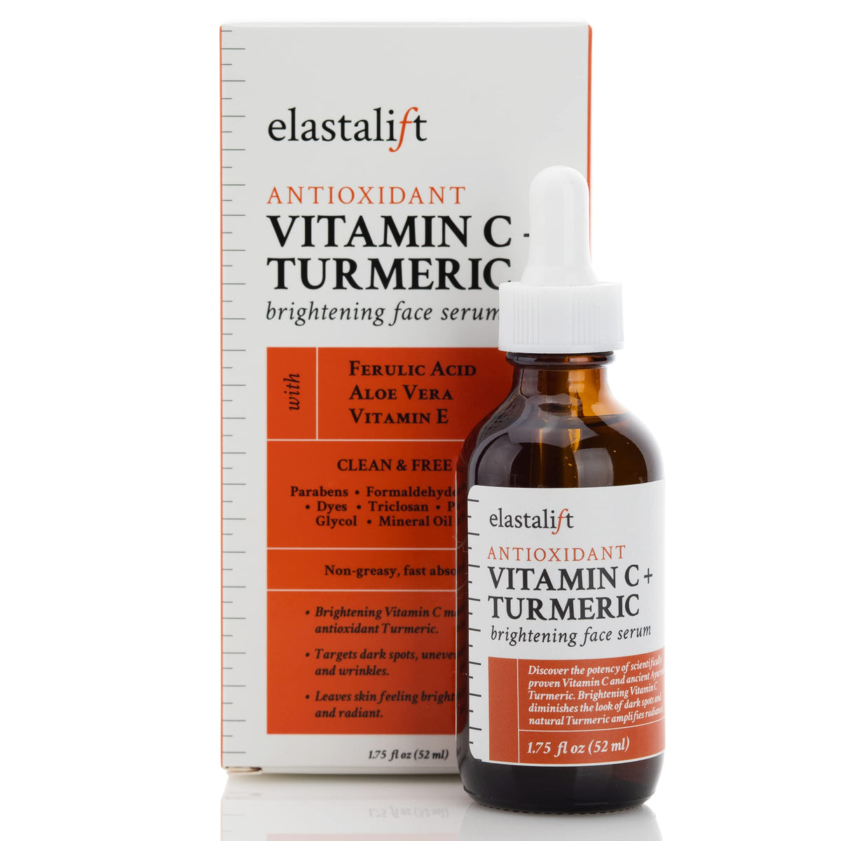 Elastalift concentrated vitamin C turmeric serum bottle for a radiant, even-toned complexion.