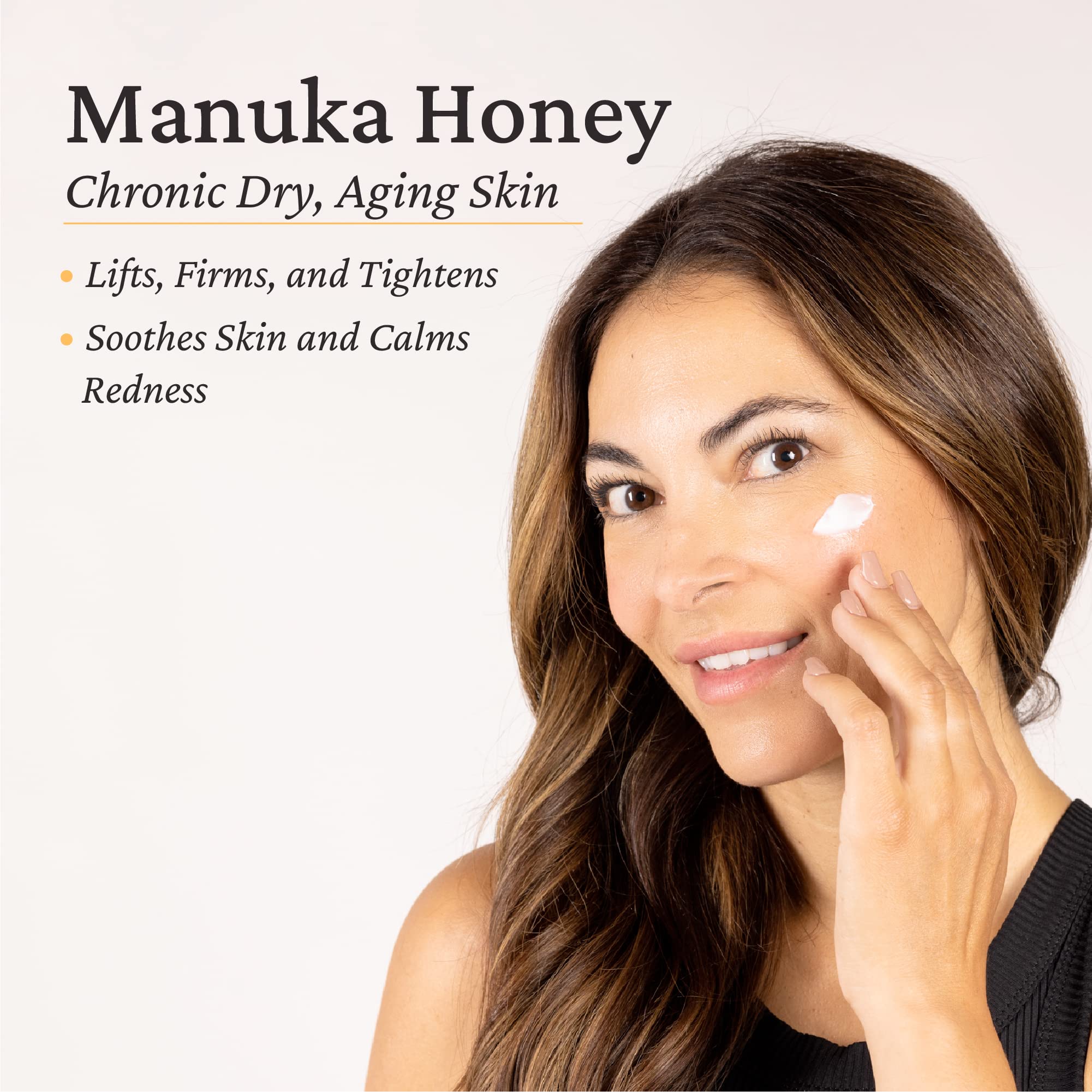 Elastalift Manuka Honey Body Butter jar conveys multi-use moisturization for body and face.