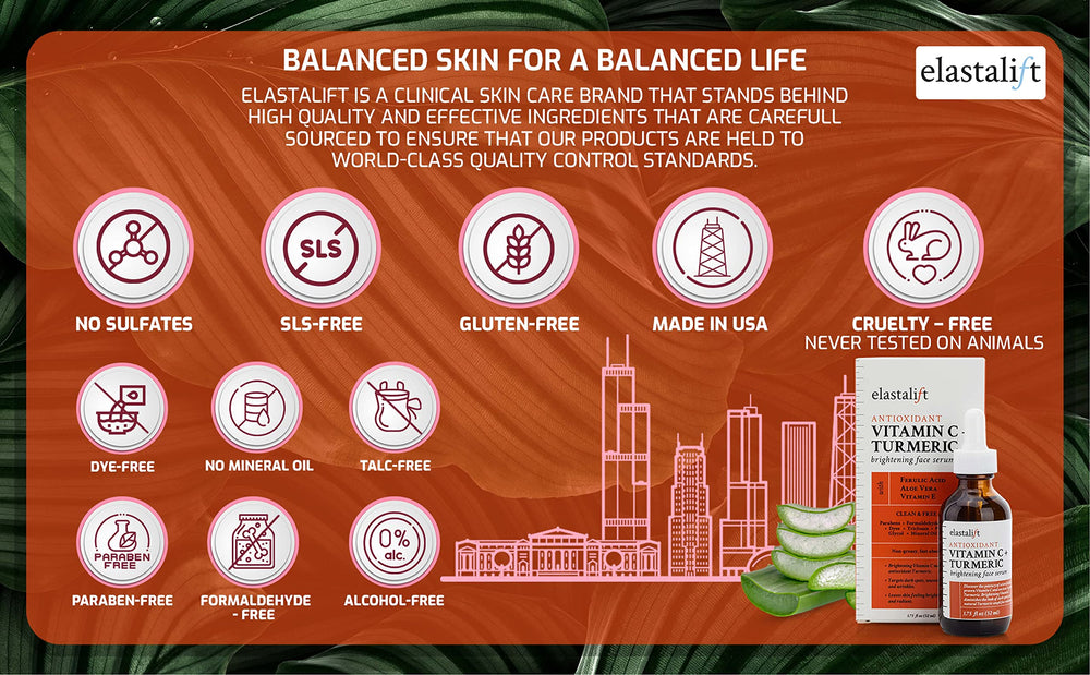Elastalift close-up vitamin C crystals signal brightening potential in this formula.