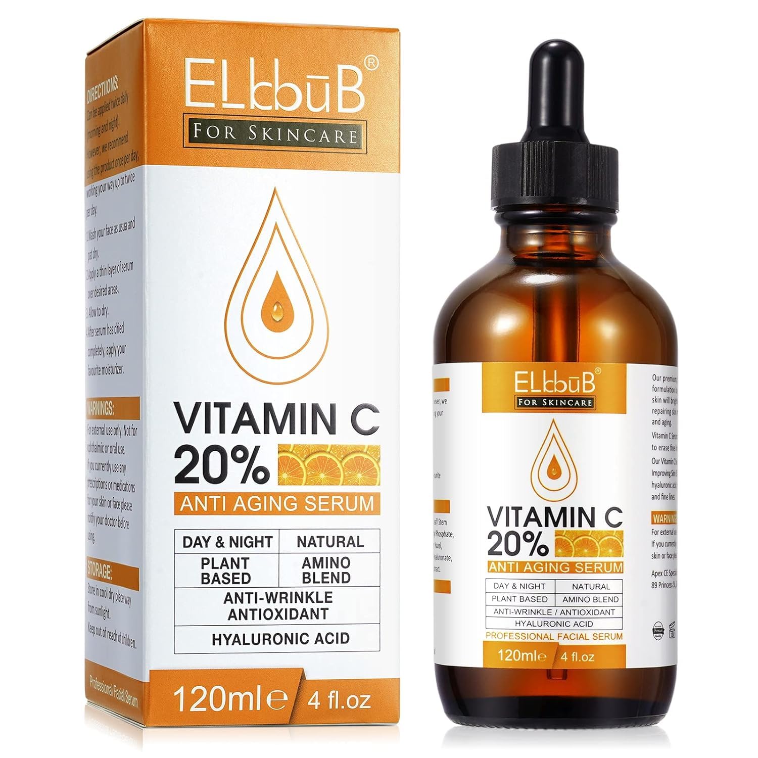 ELBBUB bottle front view showing sleek packaging and product benefits
