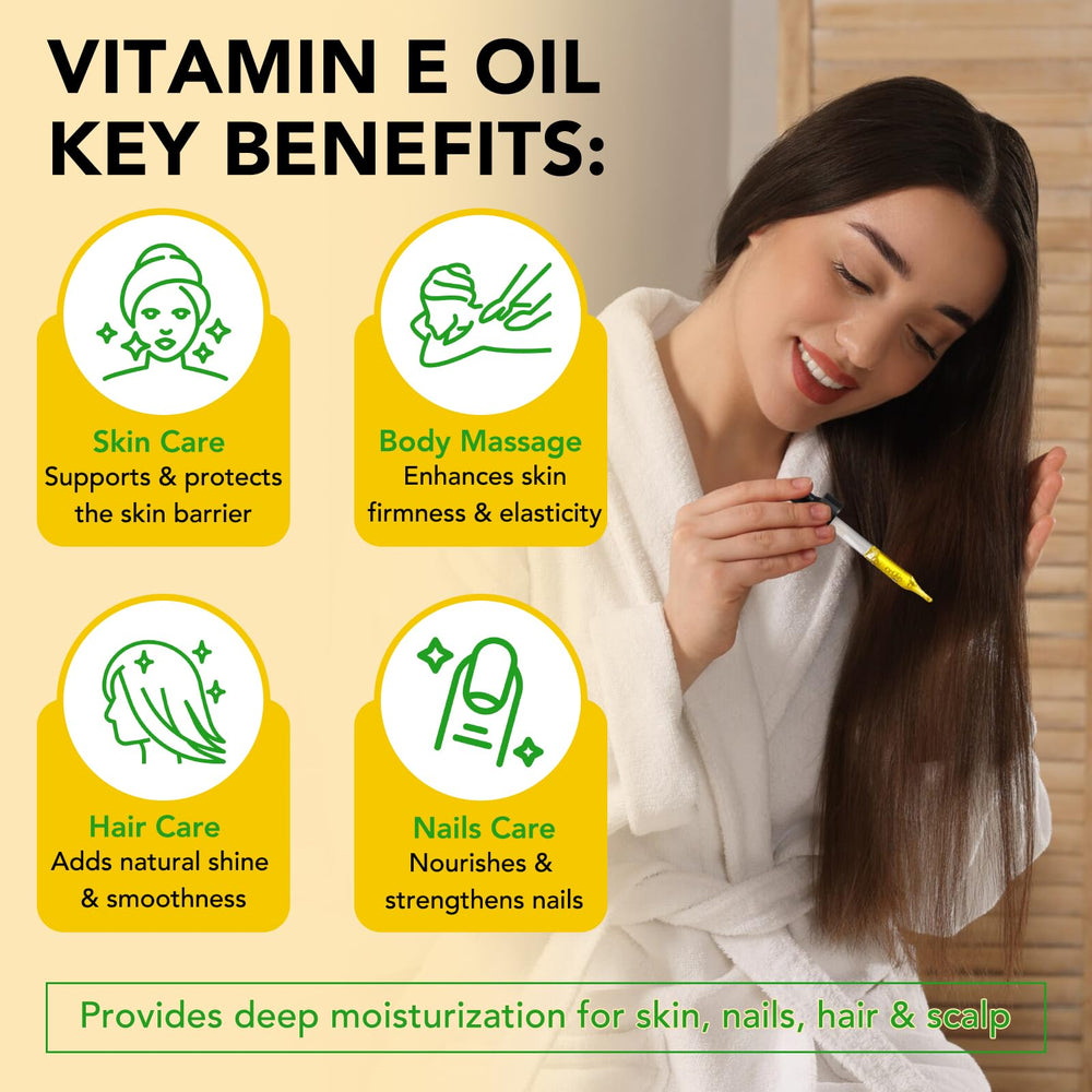 ELBBUB Vitamin E Oil fits nightly routines for quick absorption and lasting nourishment