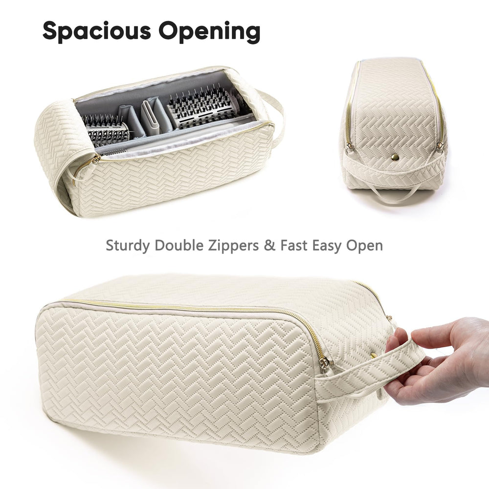 ELCUPA adjustable dividers customize space for brushes and cords