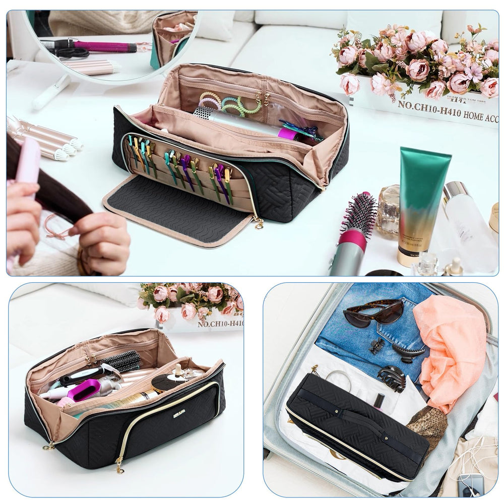 ELCUPA compact metal zippers ensure neat alignment when closing the bag