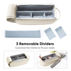 ELCUPA travel bag secures Dyson straighteners in a padded compartment