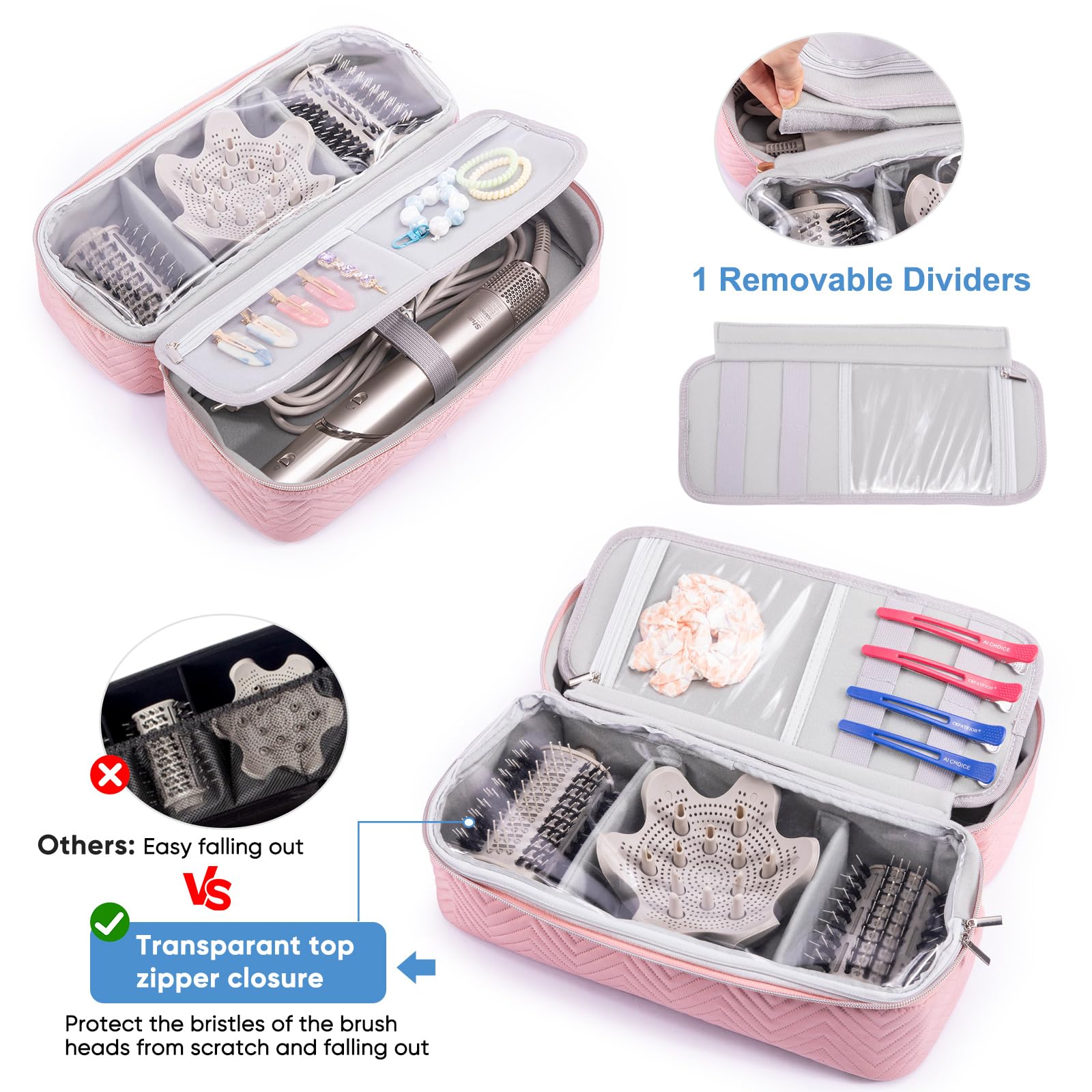 ELCUPA travel case attachments fit with Shark FlexStyle for easy storage