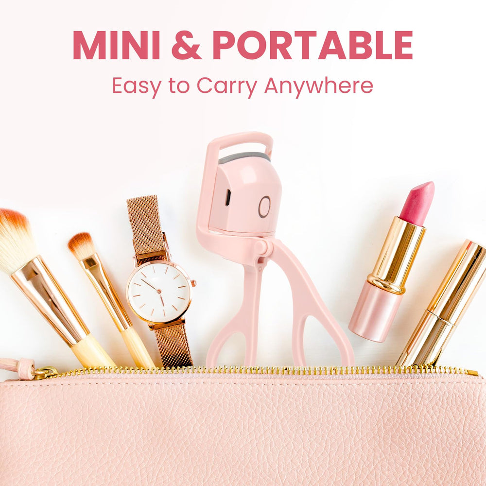 Electric Heated Eyelash Curler LED indicators show charging status