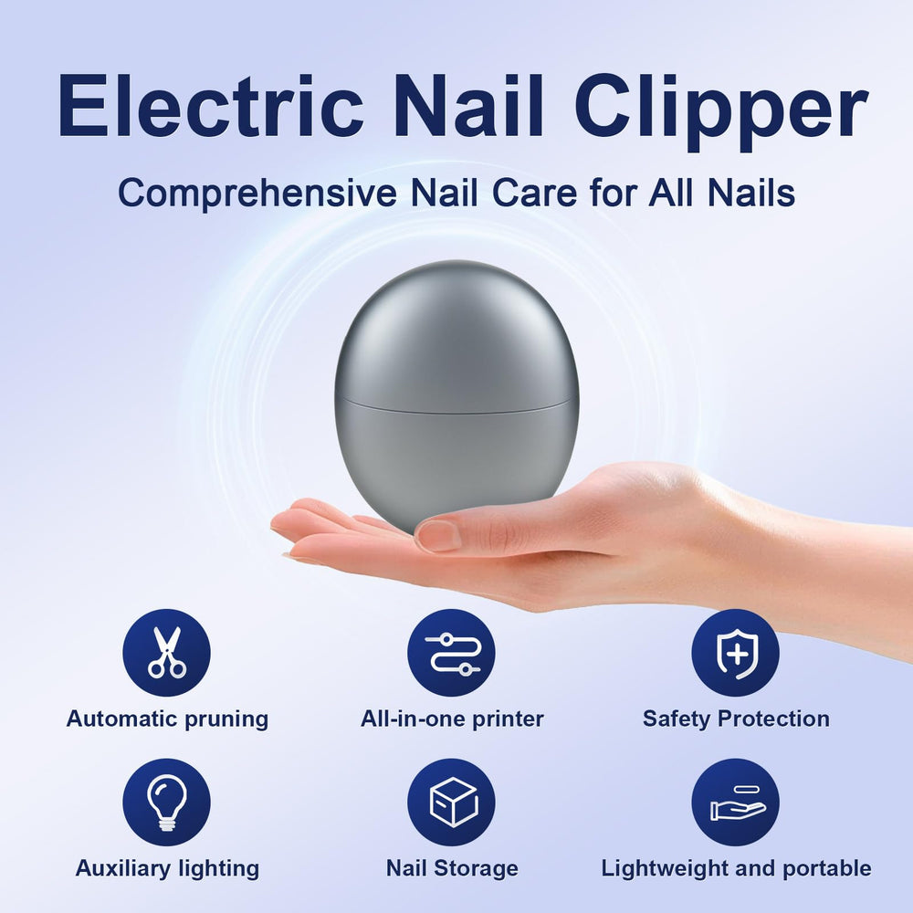 Electric Nail Clippers built-in-light enables night-friendly trimming in dim spaces.