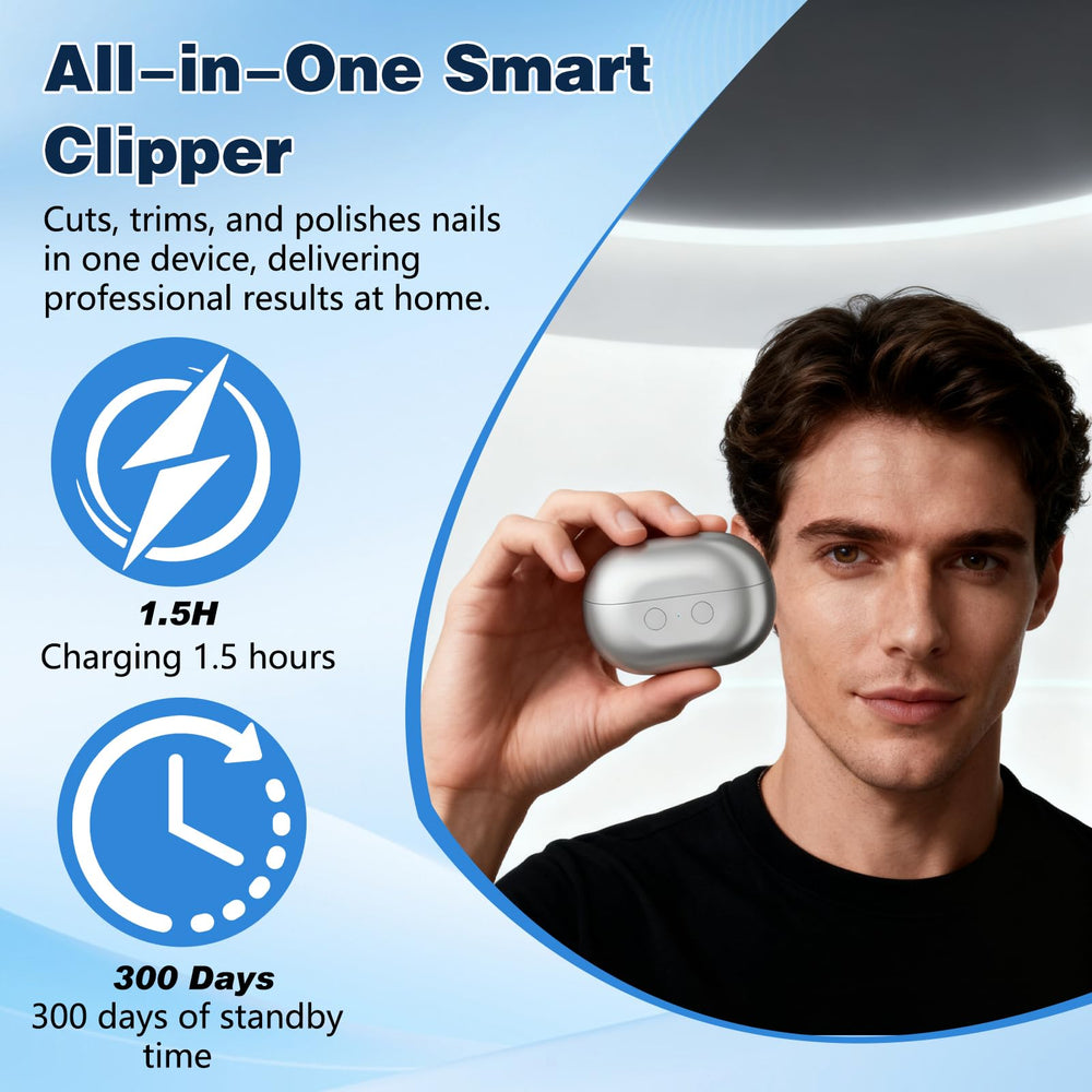Electric Nail Clippers for Seniors easy-use-accessibility designed for seniors' comfortable handling