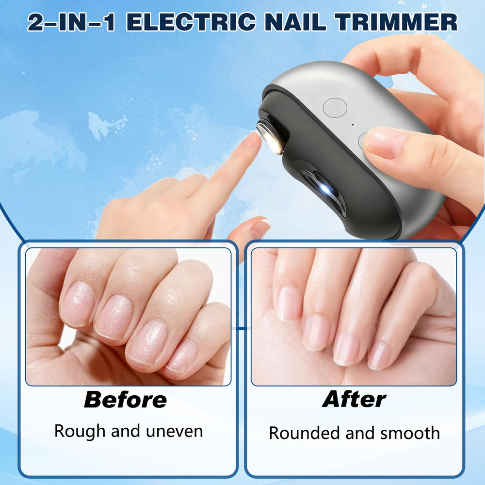 Electric Nail Clippers for Seniors safety-sensor prevents blade contact with foreign objects