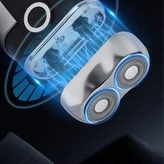 Electric Shaver for Men USB-C charging with LED indicator for quick recharges.