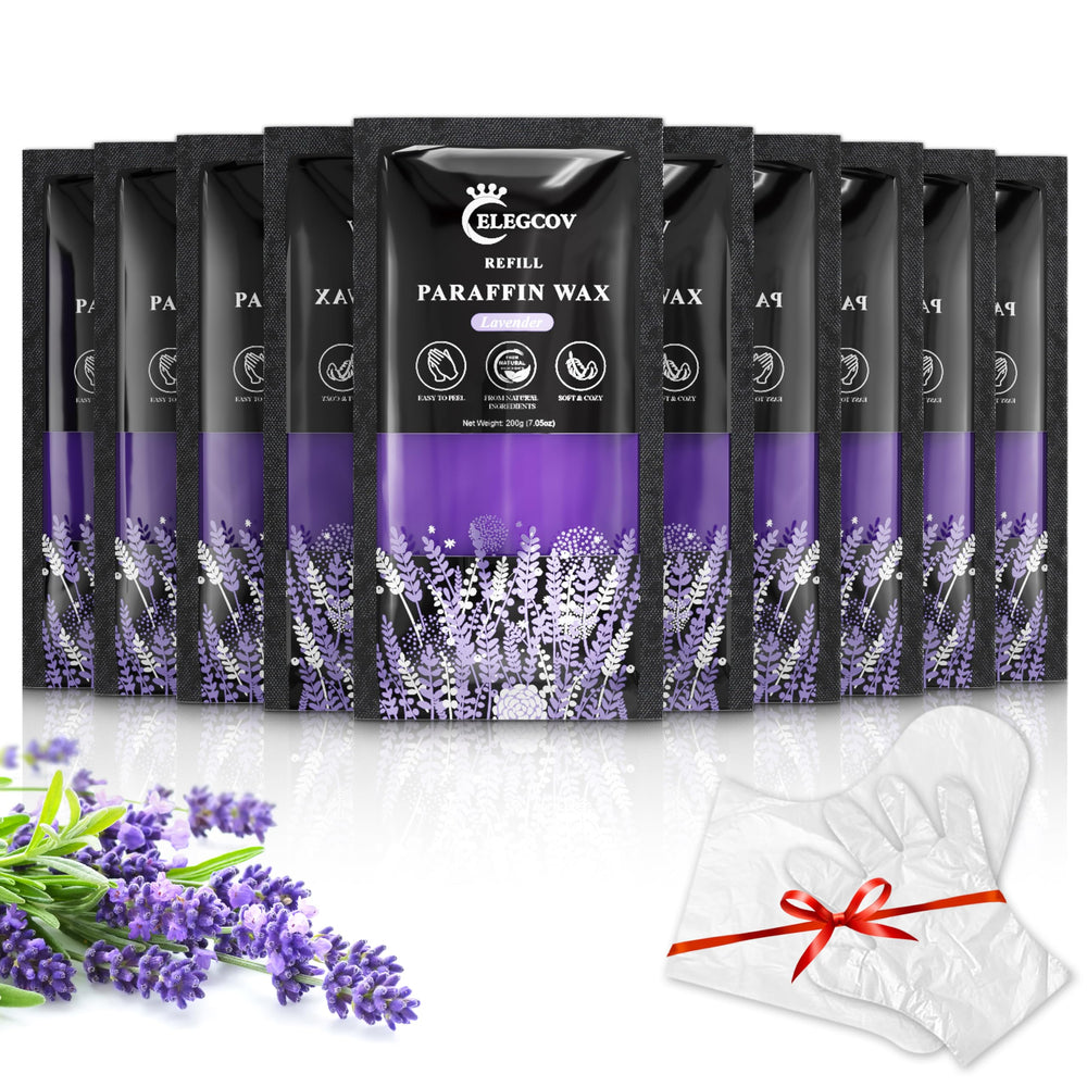 ELEGCOV lavender ritual wax for soothing skin and a calming routine.
