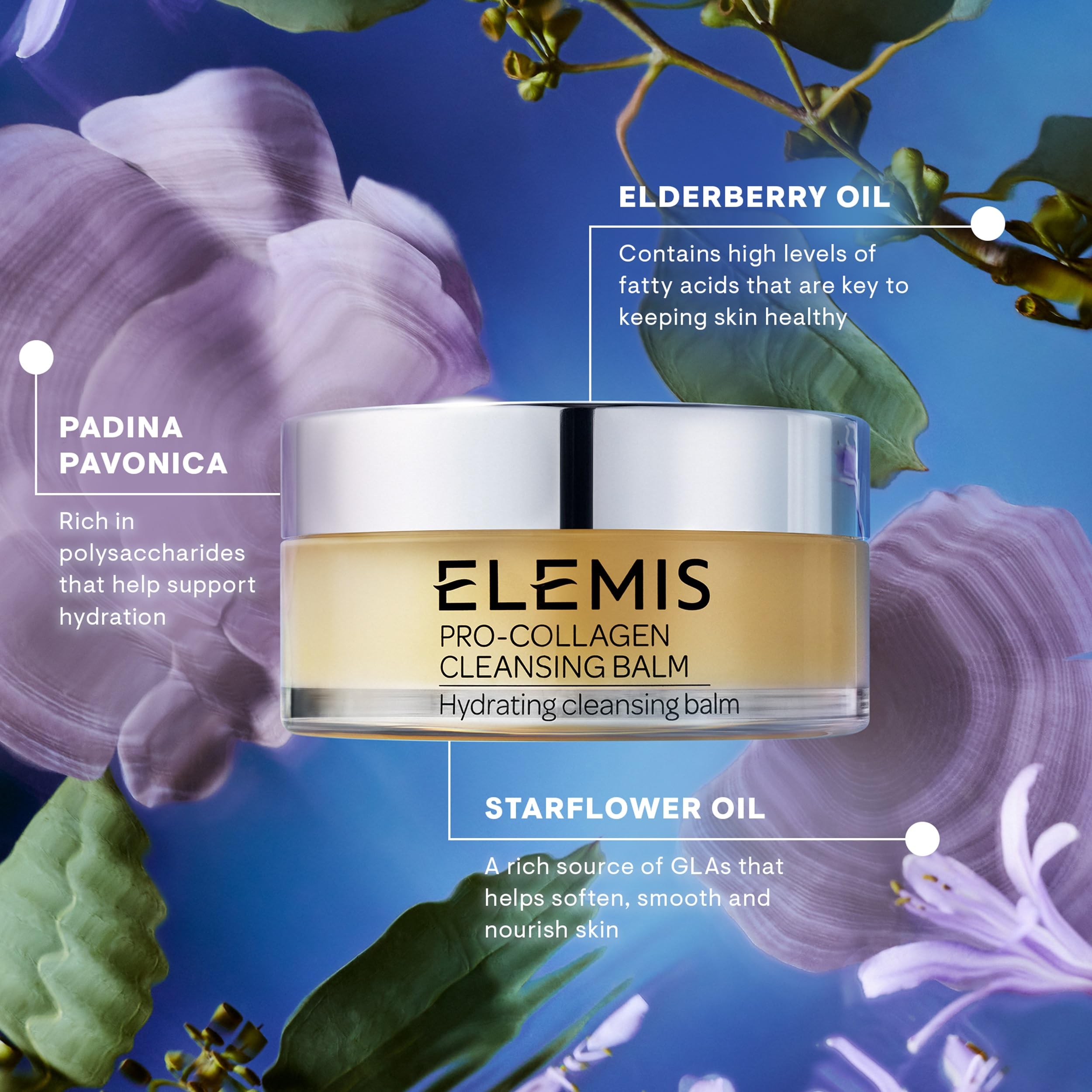 Weekly mask option shown with ELEMIS cleansing balm for hydrated skin