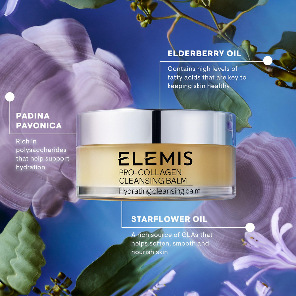 Weekly mask option shown with ELEMIS cleansing balm for hydrated skin