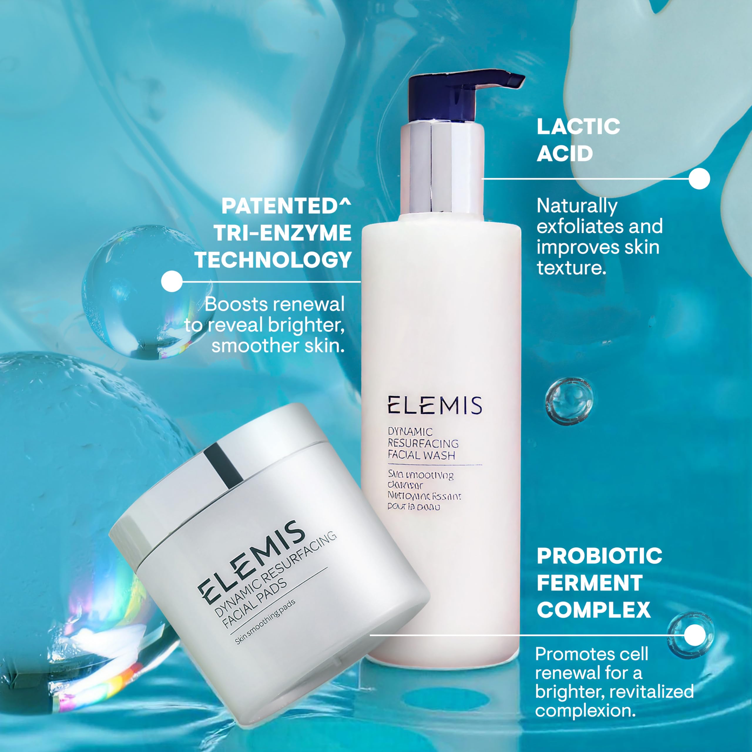 Elemis Dynamic Duo Kit in-use morning routine image suggests quick daily glow.