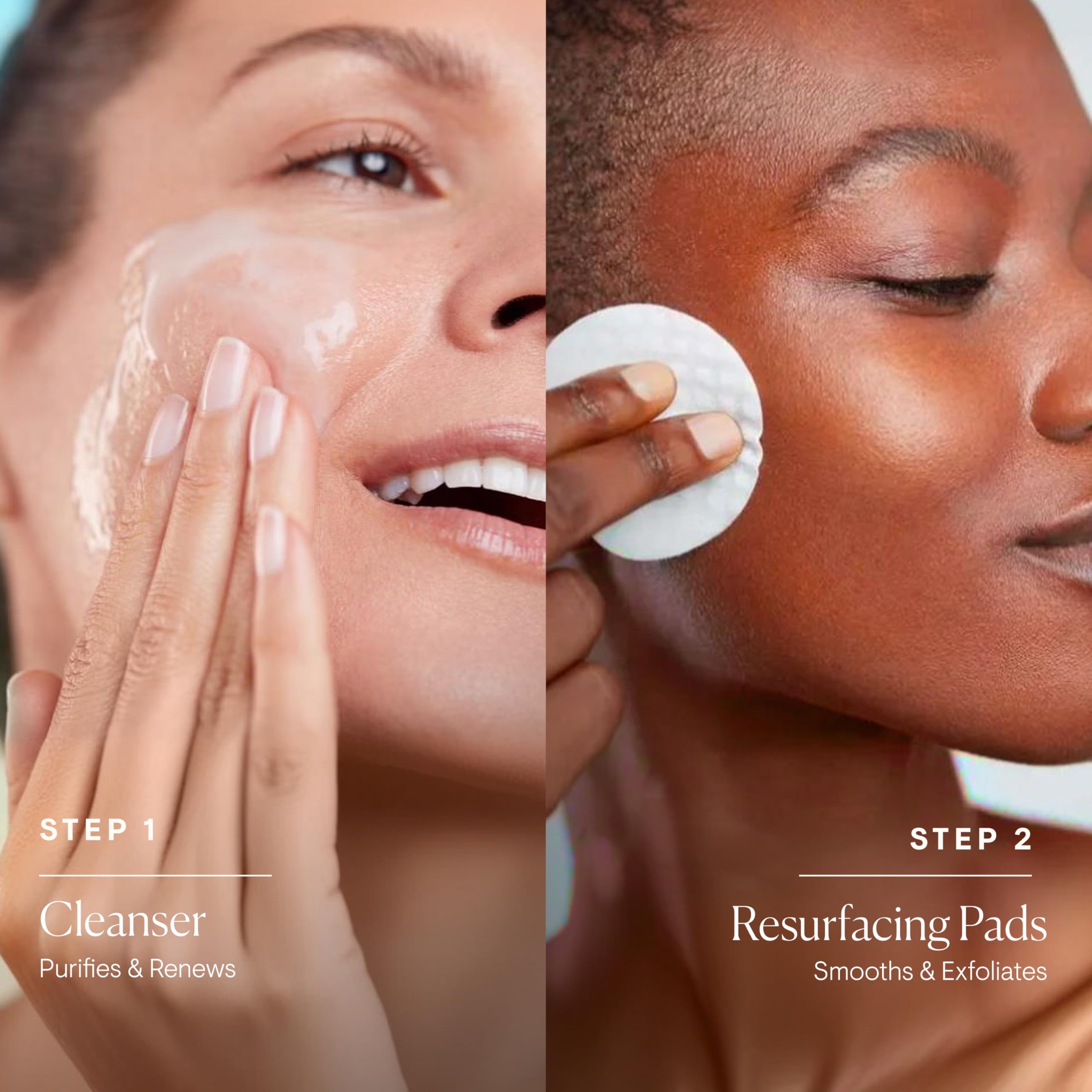 Elemis Dynamic Duo Kit pads closeup demonstrates precise texture refinement through micro-exfoliation.