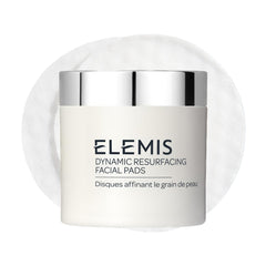 ELEMIS Dynamic Resurfacing Pads jar closeup for brighter, smoother skin