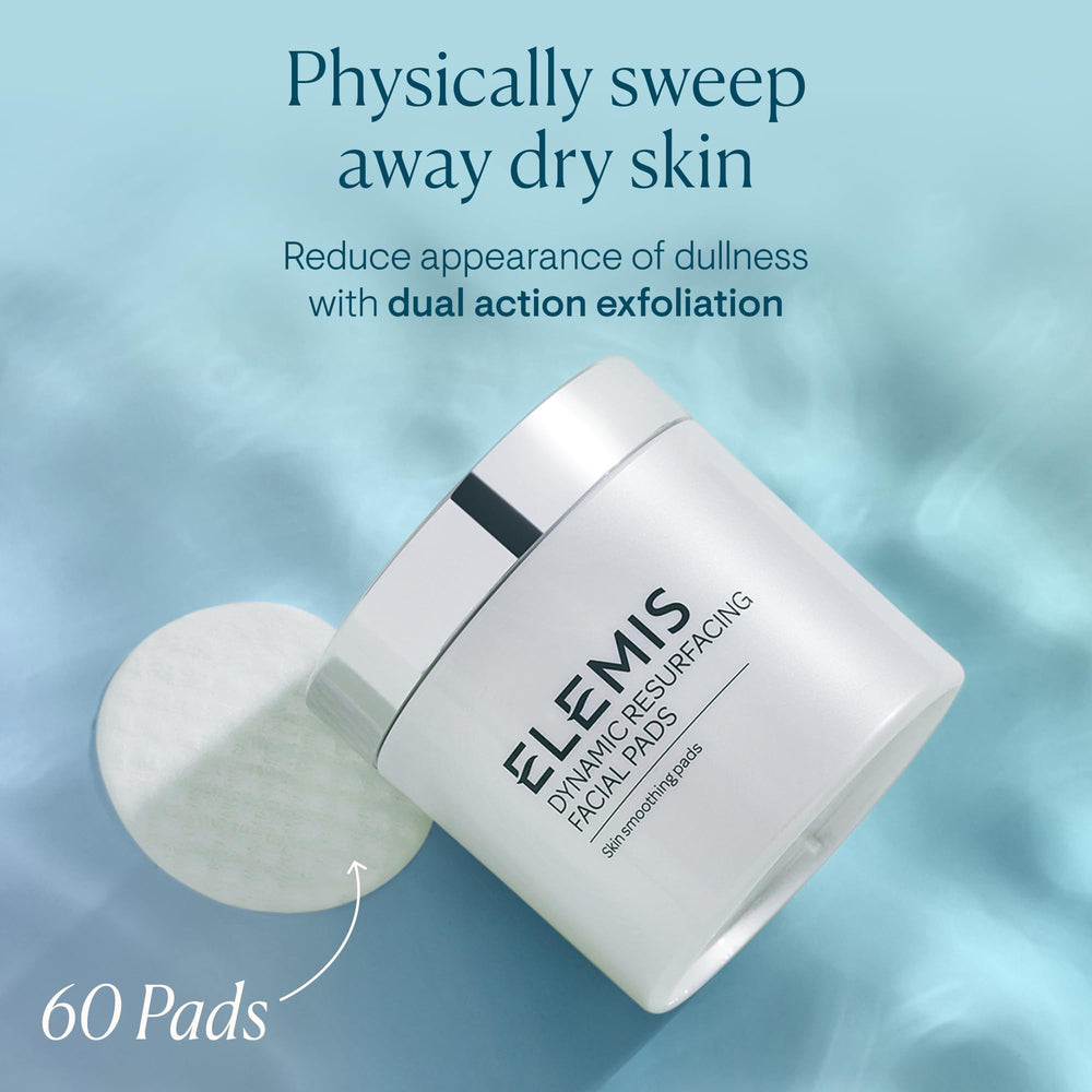ELEMIS Dynamic Resurfacing Pads smooth-side usage demonstrates finishing touch after exfoliation