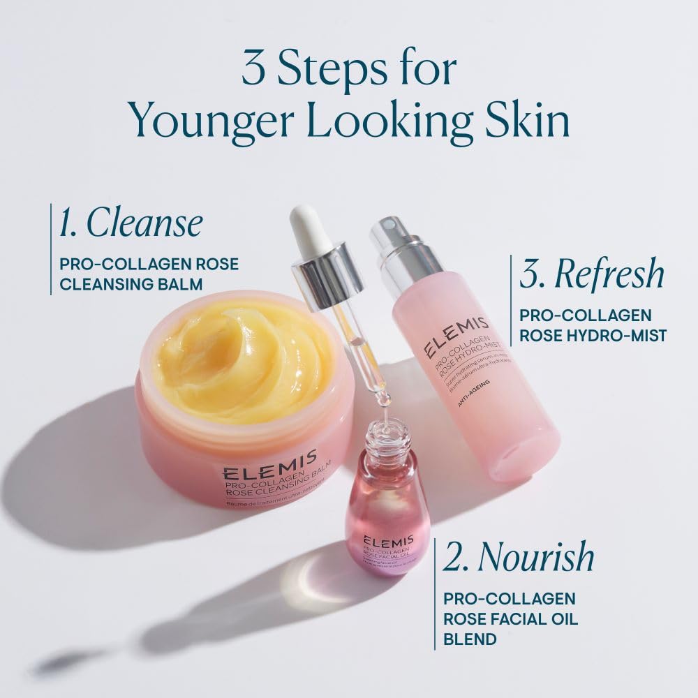 ELEMIS English Rose extract adds a luxurious, soothing aroma during skincare.