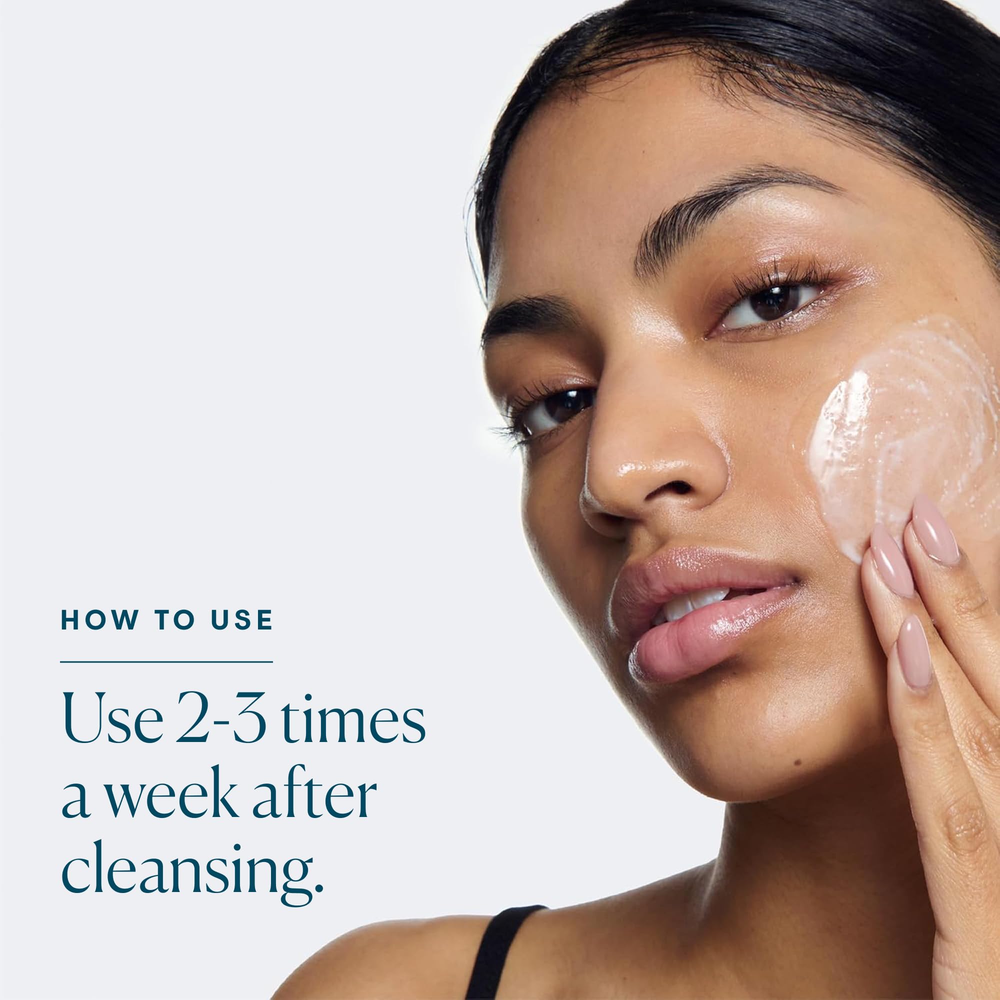 ELEMIS Exfoliator after cleansing skin shows refreshed glow
