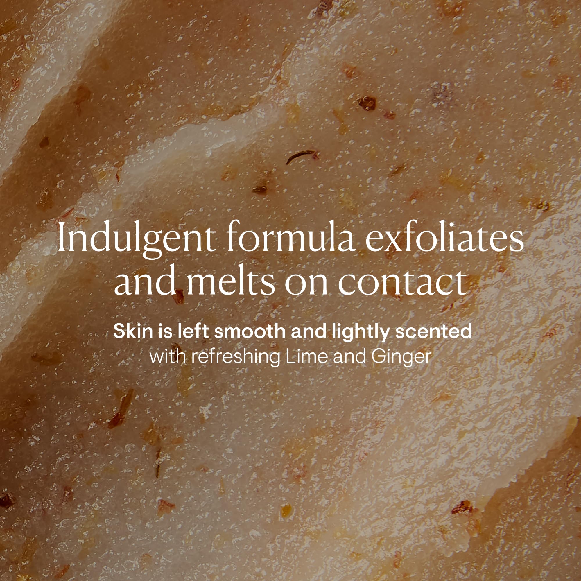 Elemis Exotic Lime and Ginger Salt Glow closeup with frangipani and hibiscus notes