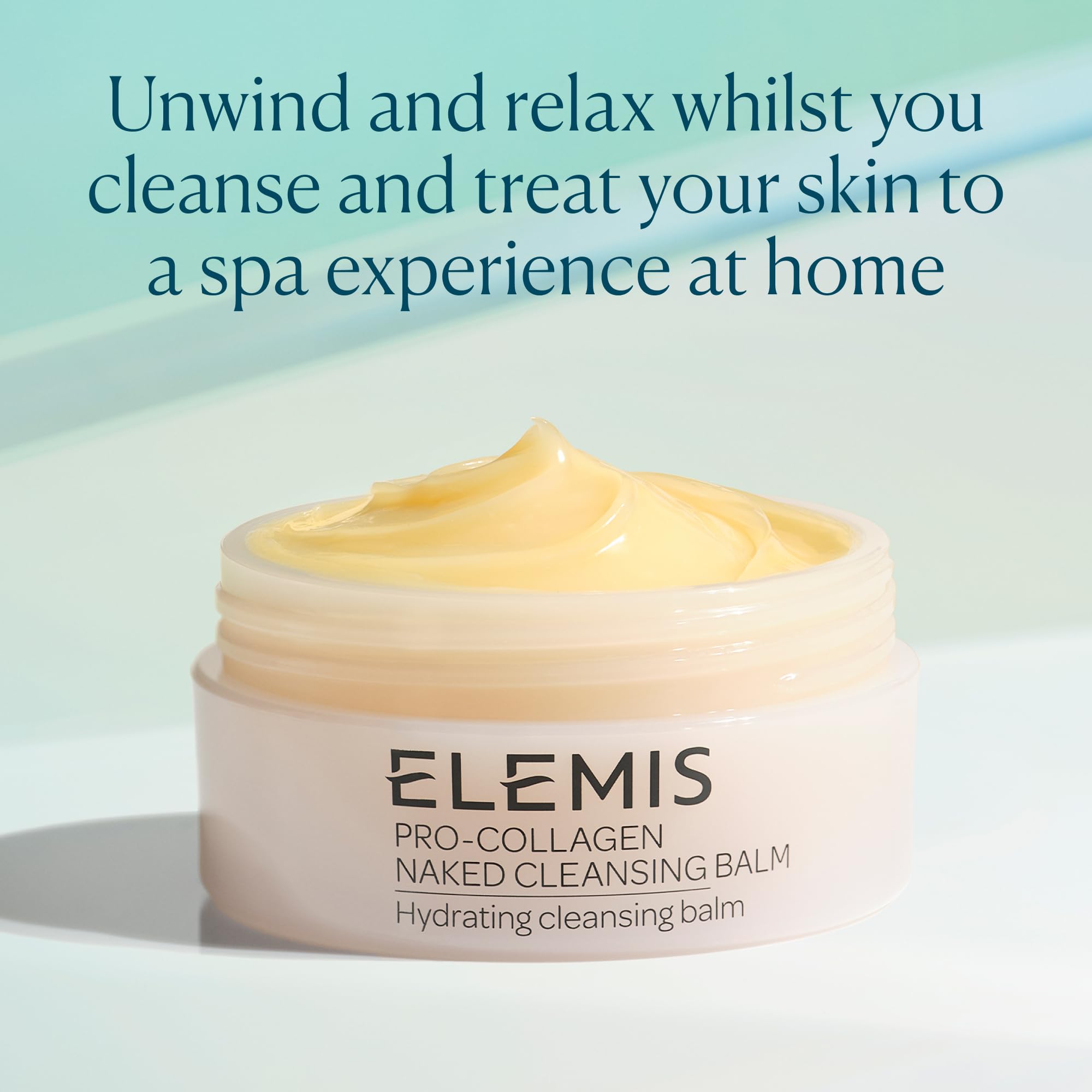 ELEMIS face cleansing application demonstrates gentle, fragrance-free cleansing around the eyes.