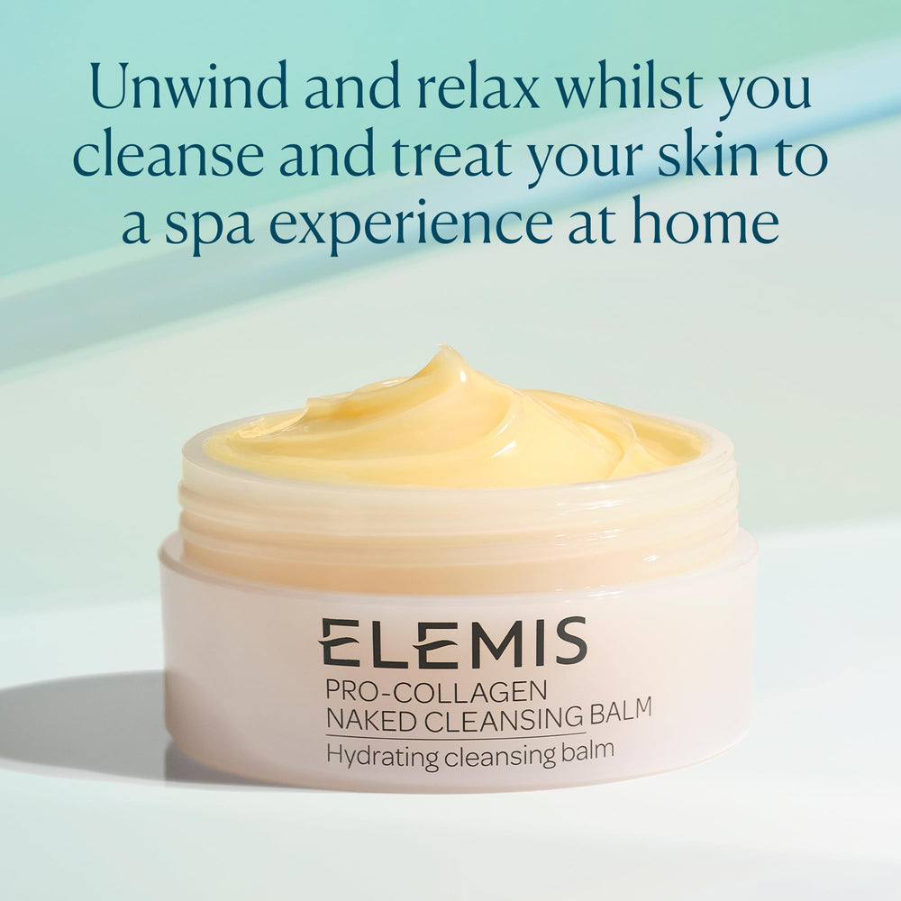 ELEMIS face cleansing application demonstrates gentle, fragrance-free cleansing around the eyes.