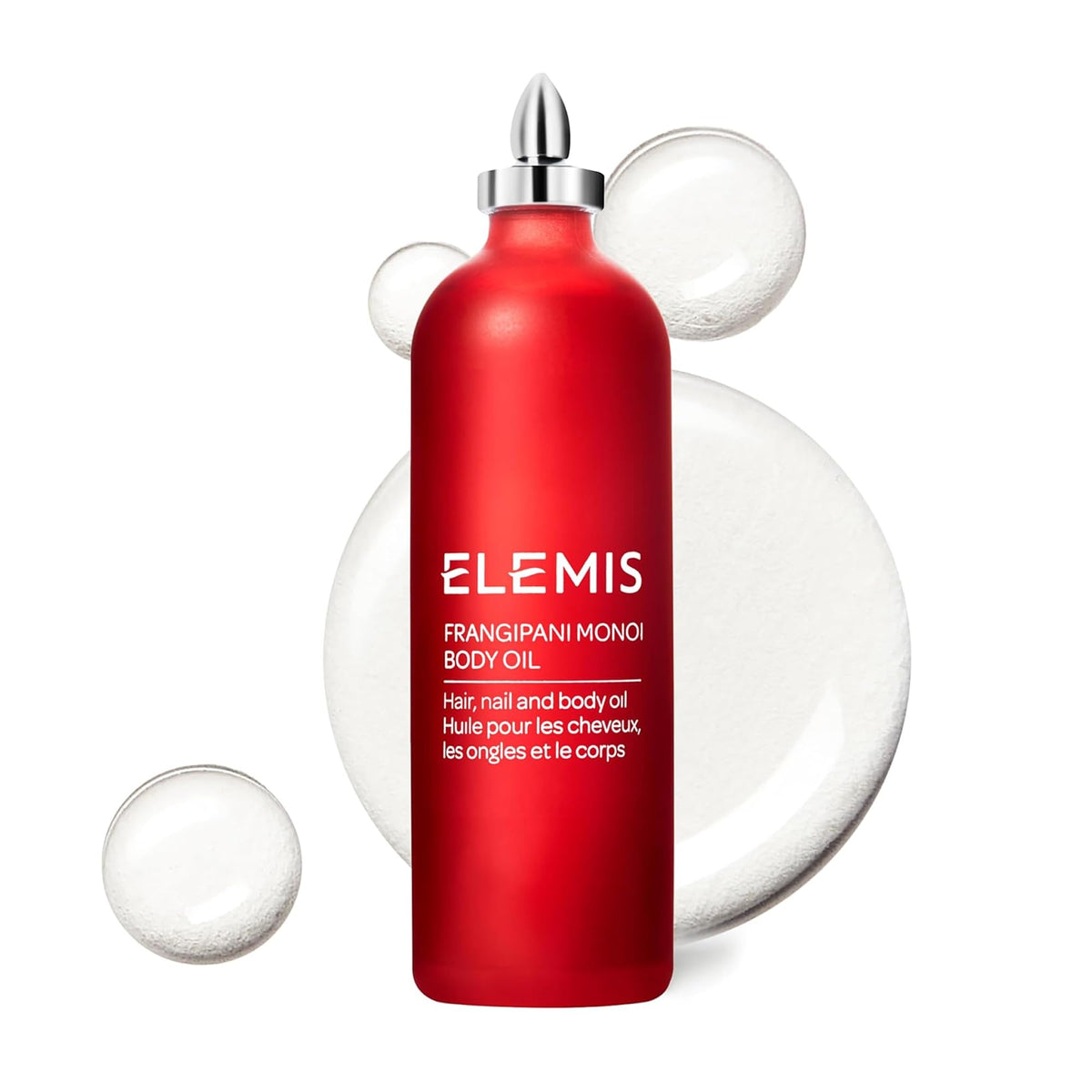 ELEMIS Frangipani Monoi Body Oil bottle for tropical hydration and skin nourishment